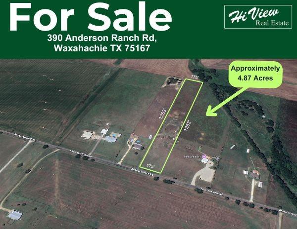 390 Anderson Ranch Rd, Waxahachie TX, 75167 land for sale