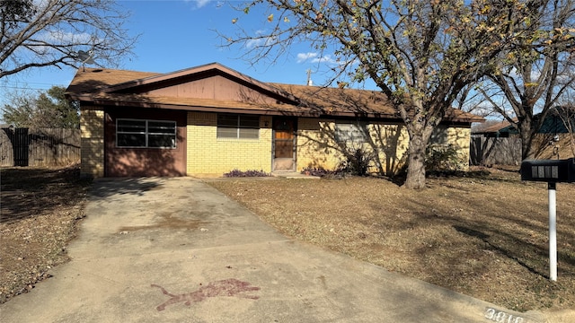 view of ranch-style house