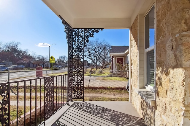 view of balcony