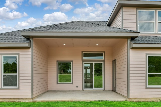 back of house featuring a patio area