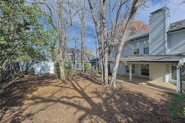 view of yard with a patio area