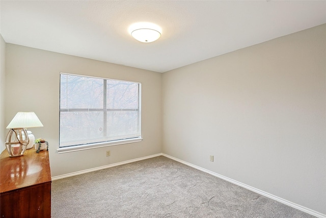 spare room featuring carpet flooring