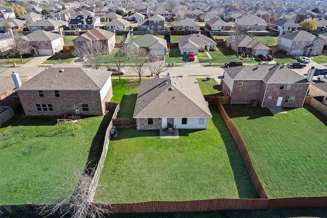 drone / aerial view featuring a residential view