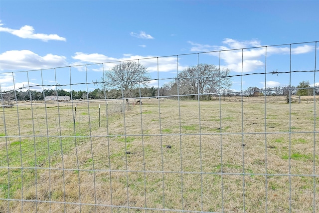 view of yard featuring a rural view