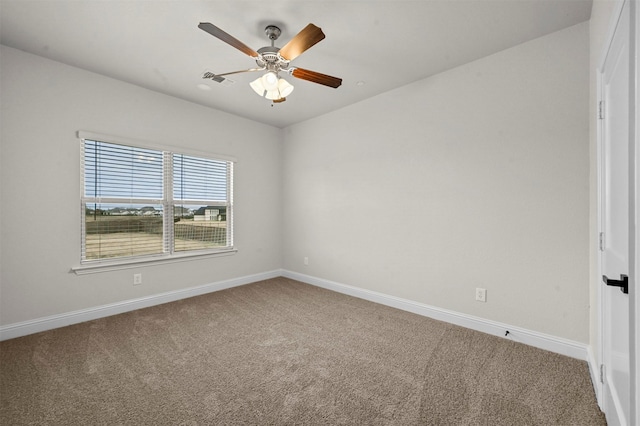 empty room featuring carpet flooring