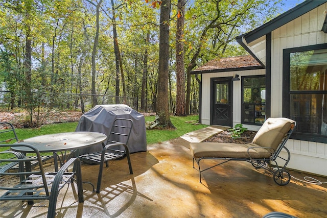 view of patio / terrace with grilling area