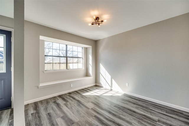 interior space featuring wood-type flooring