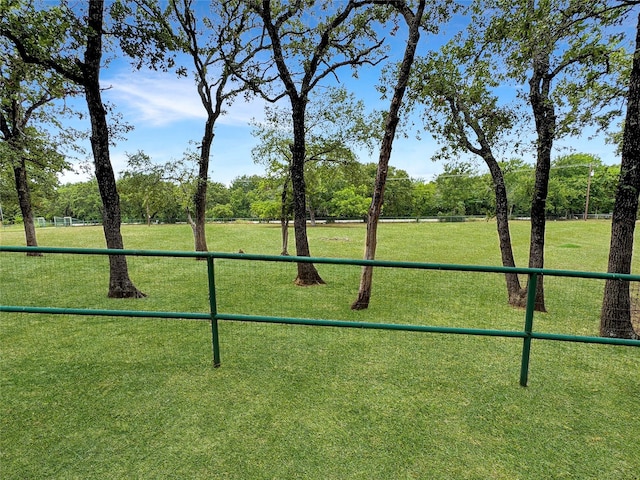 view of community featuring a lawn