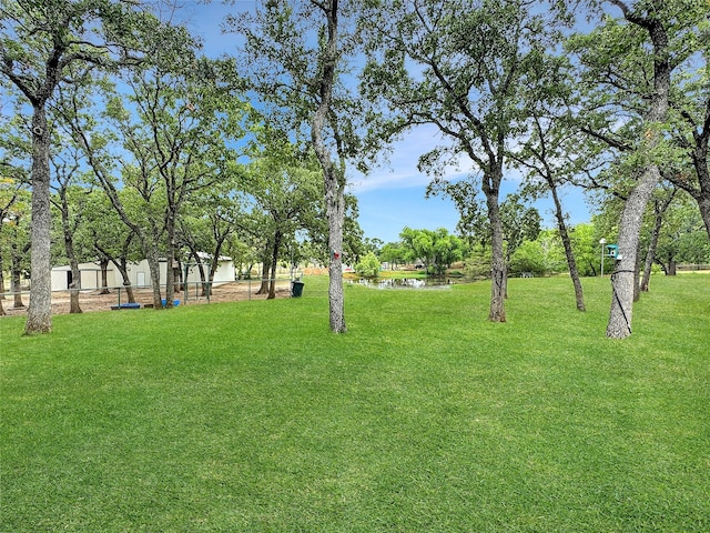 6565 Rockridge Trl, Aubrey, TX 76227 - view of yard featuring a water view