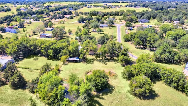 bird's eye view with a rural view