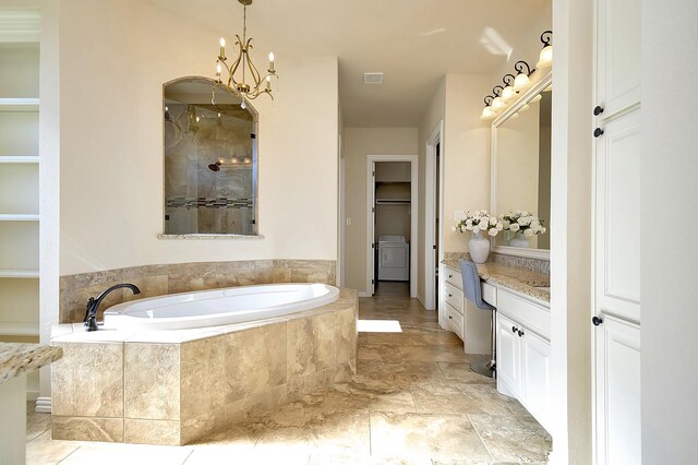 bathroom with tiled shower