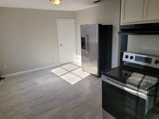 kitchen with stainless steel appliances