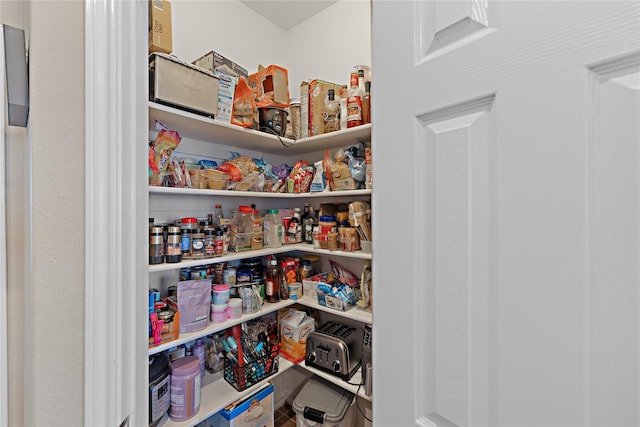 view of pantry