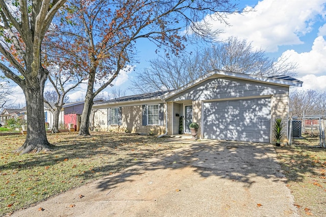 ranch-style house with a garage