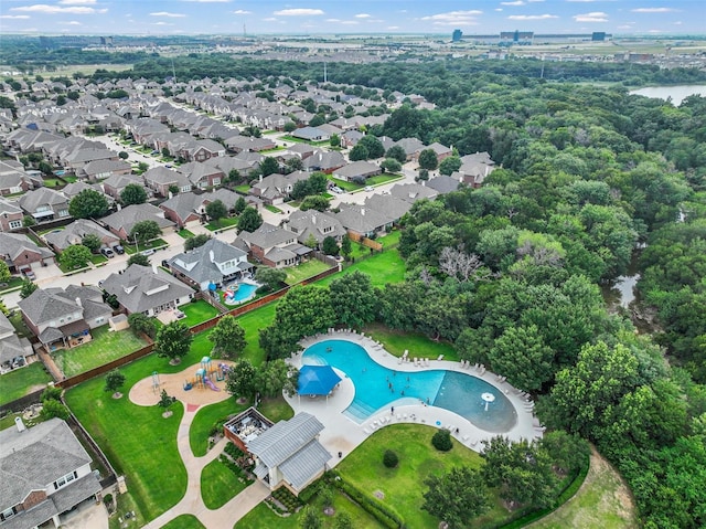 birds eye view of property