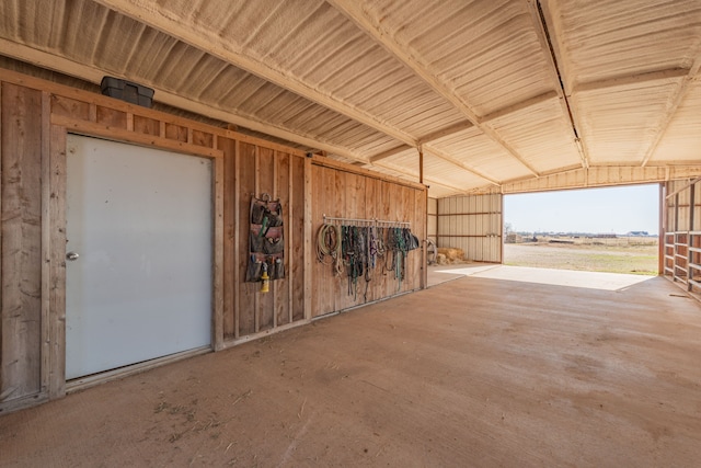 view of horse barn