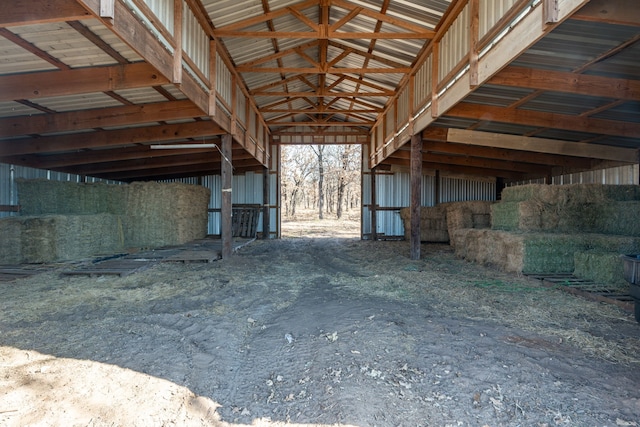 view of horse barn