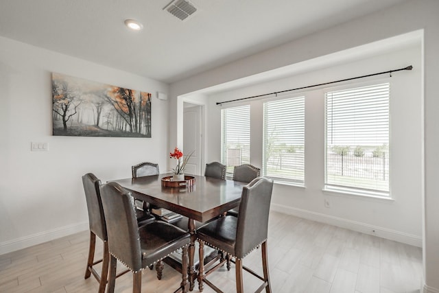 view of dining space