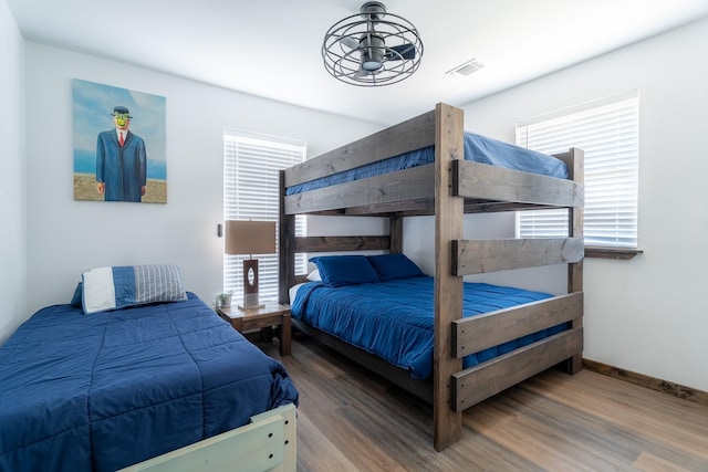 bedroom featuring hardwood / wood-style floors