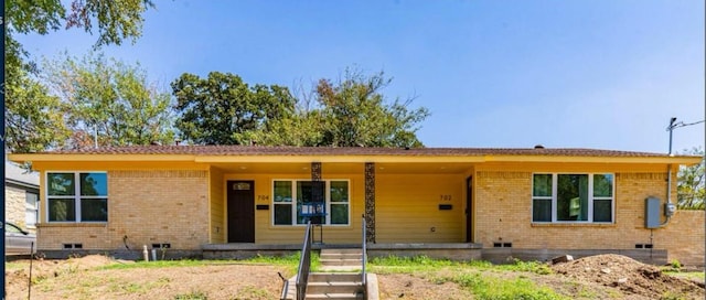 view of ranch-style home