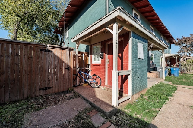 view of side of home