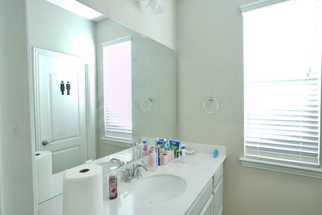 bathroom featuring vanity