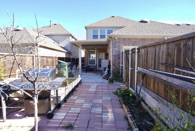 view of patio / terrace featuring grilling area