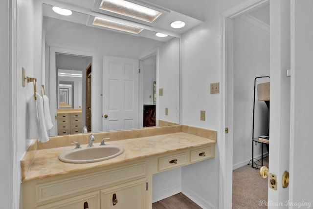 bathroom with vanity