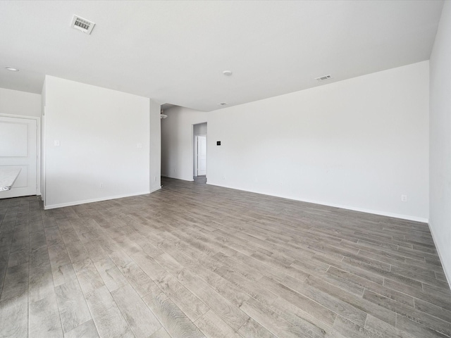 unfurnished room featuring light wood-type flooring