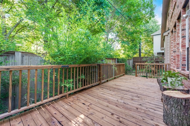 view of wooden terrace