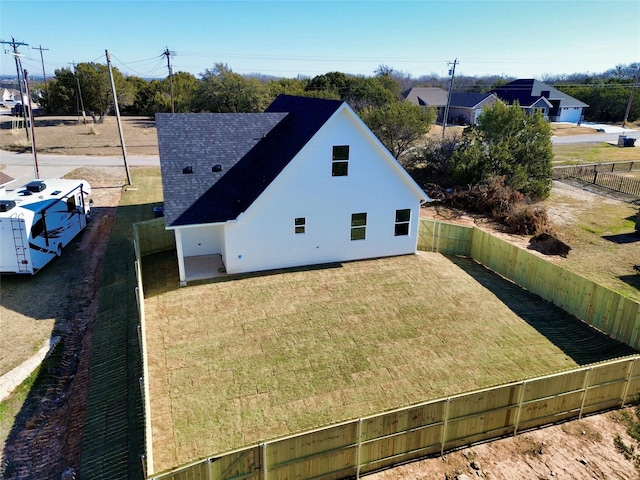 exterior space featuring a yard