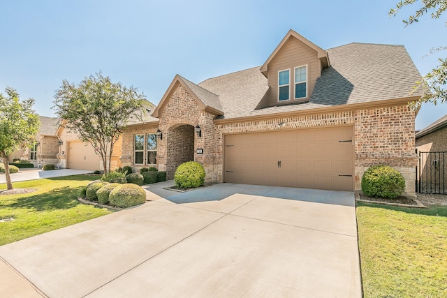 view of front of house with a front yard