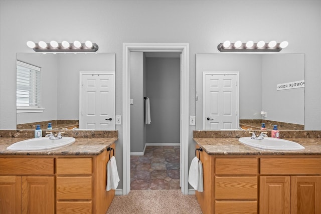 bathroom with vanity