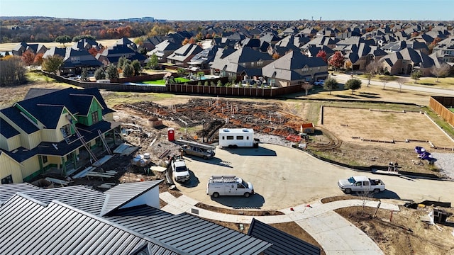 drone / aerial view featuring a residential view