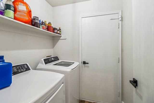 laundry area with washer and clothes dryer