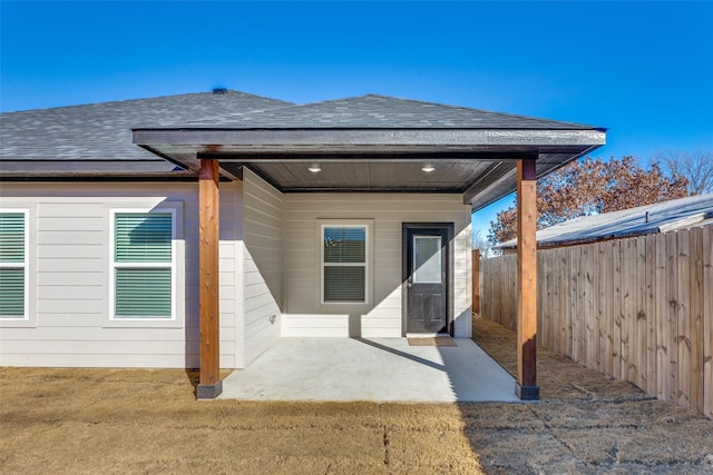 rear view of house featuring a patio