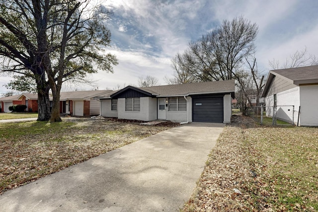 ranch-style house with a garage