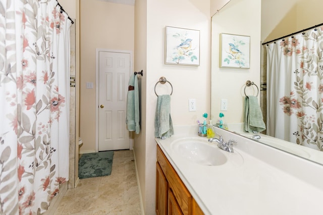 bathroom featuring vanity