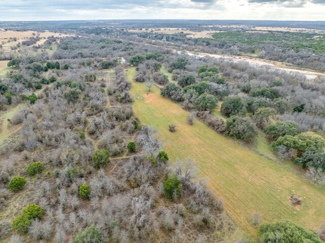 aerial view featuring a rural view