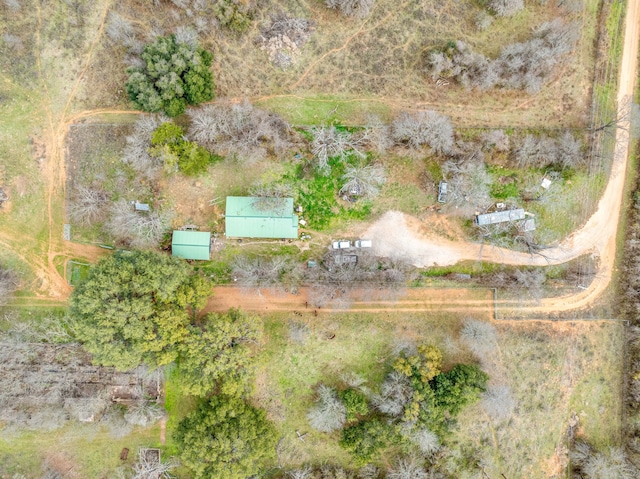 bird's eye view featuring a rural view