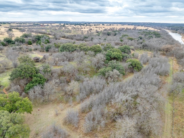 bird's eye view with a rural view