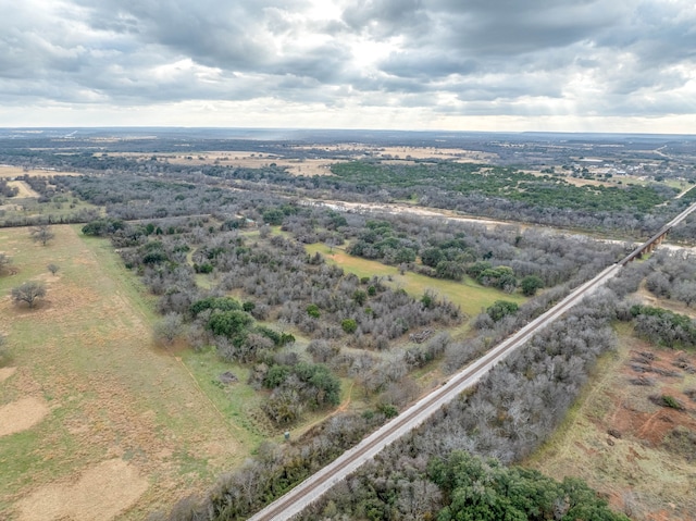 bird's eye view featuring a rural view