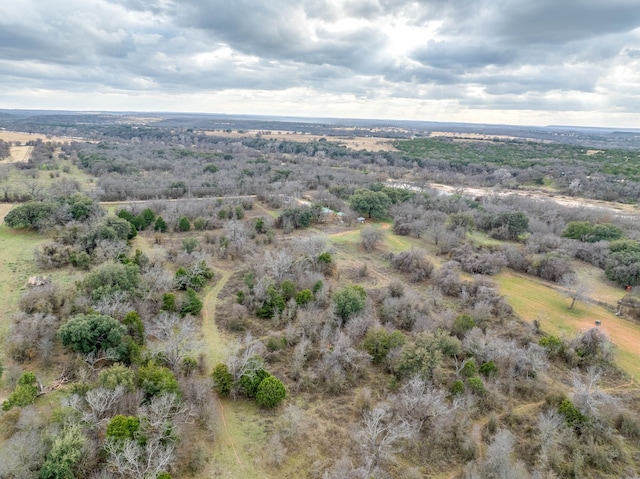 bird's eye view with a rural view