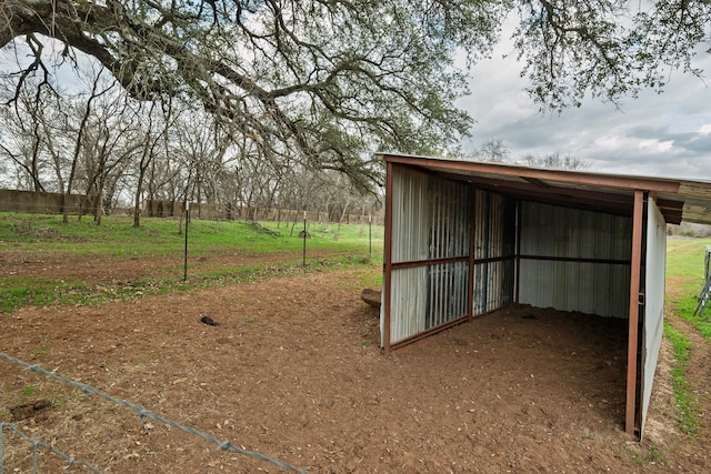 view of outdoor structure