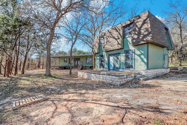 view of rear view of property