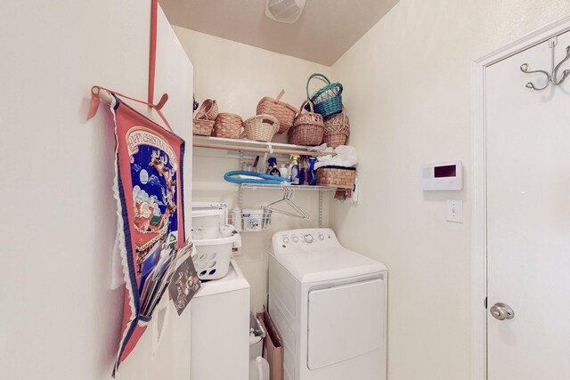 laundry area featuring independent washer and dryer