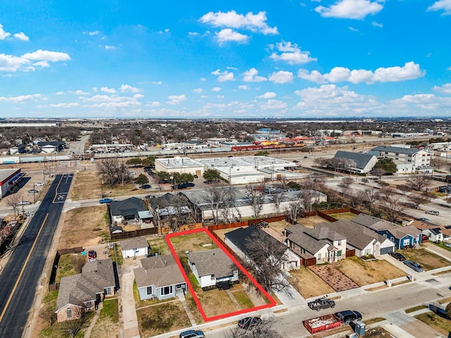 bird's eye view featuring a residential view