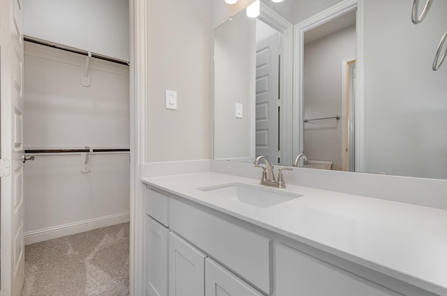 bathroom with vanity