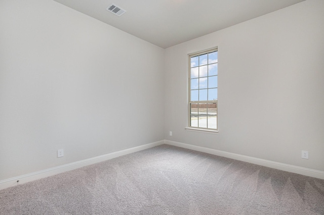 view of carpeted empty room