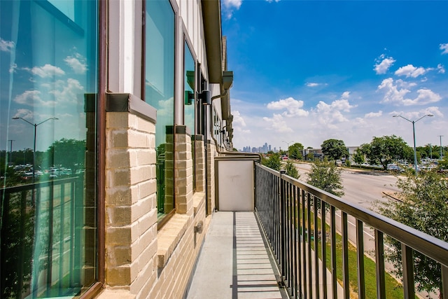 view of balcony